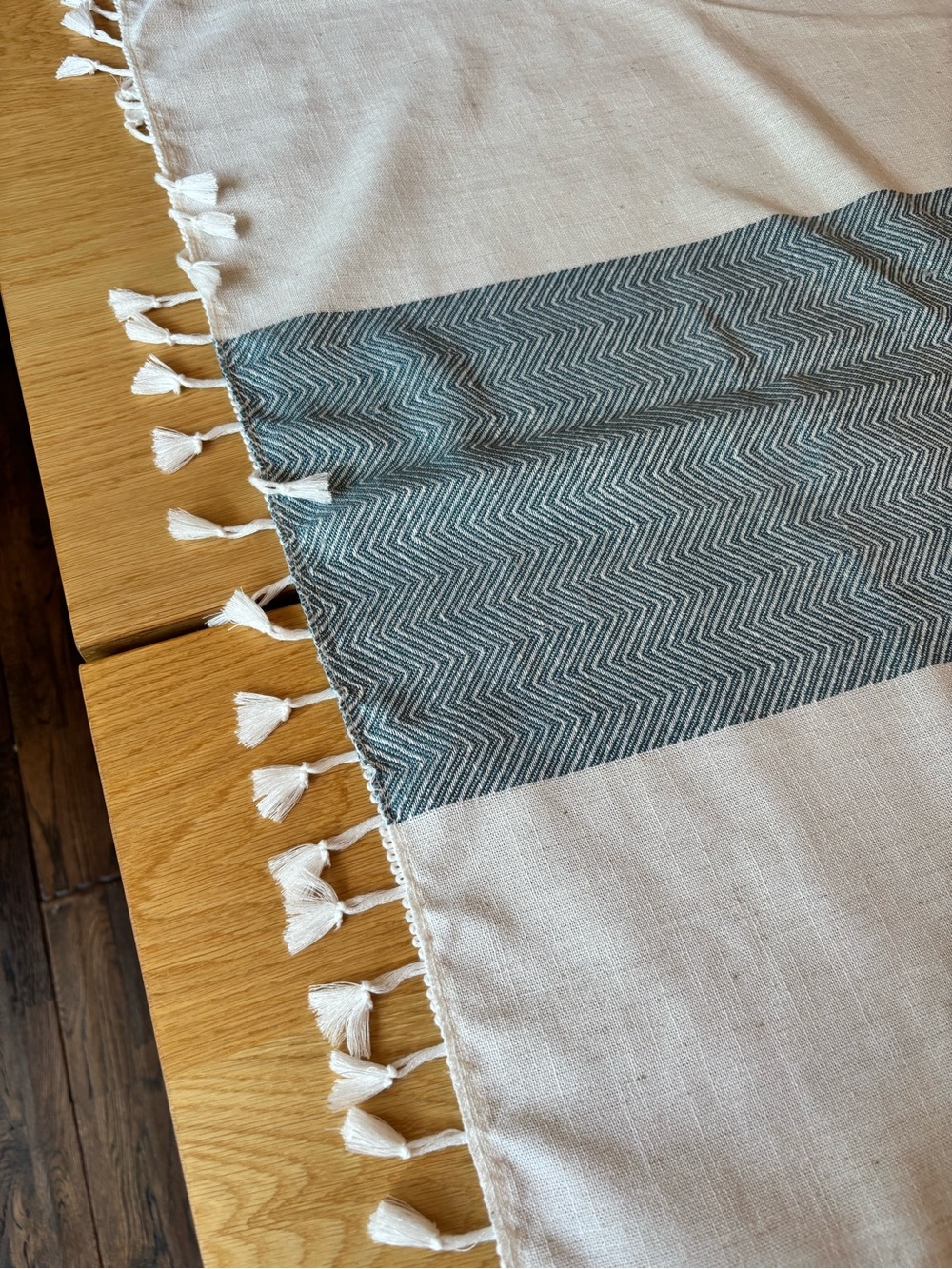Laolitou farmhouse Rustic Cotton Linen Tablecloth - Picture 3 of 10